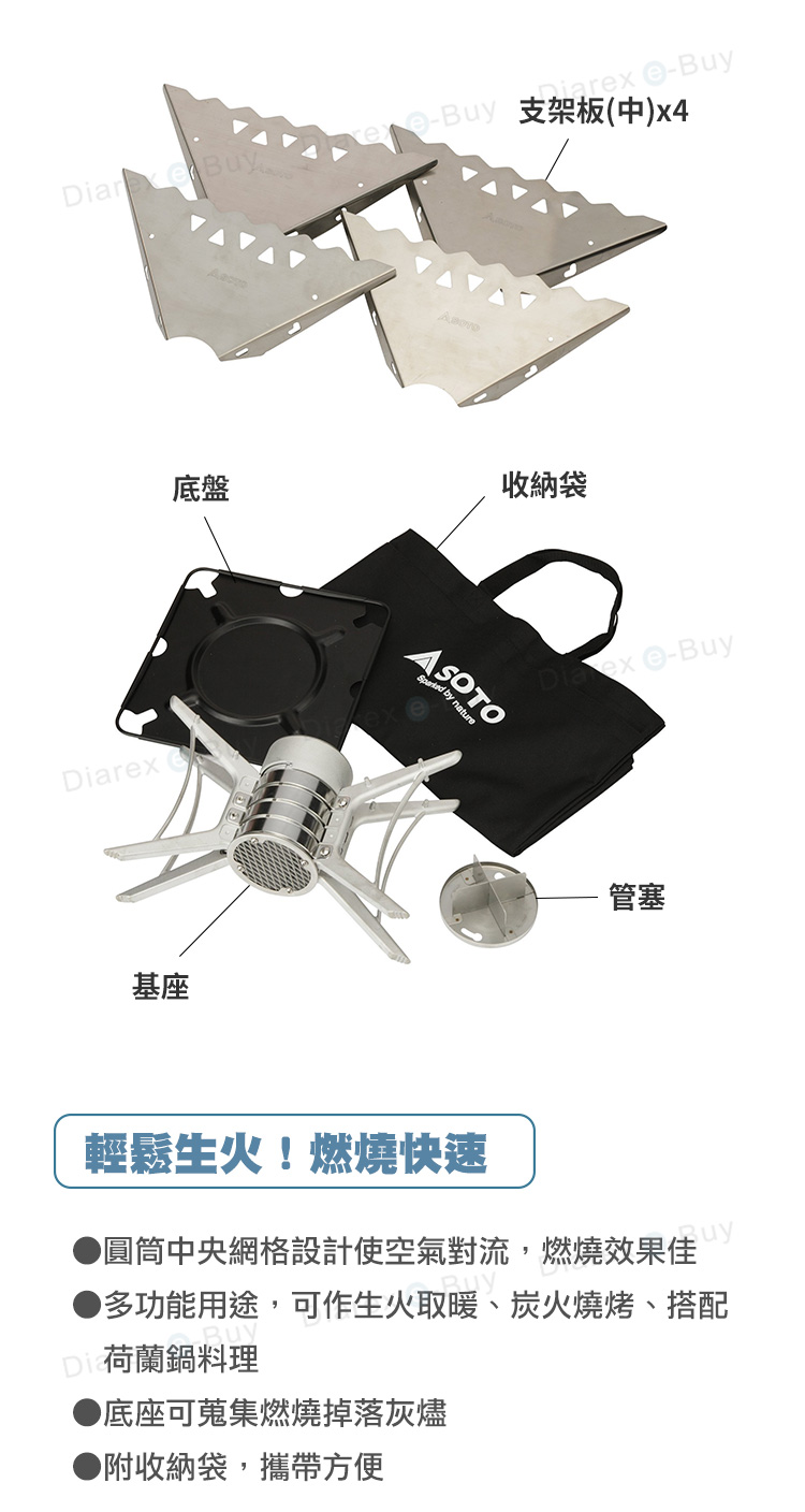 輕鬆生火！燃燒快速