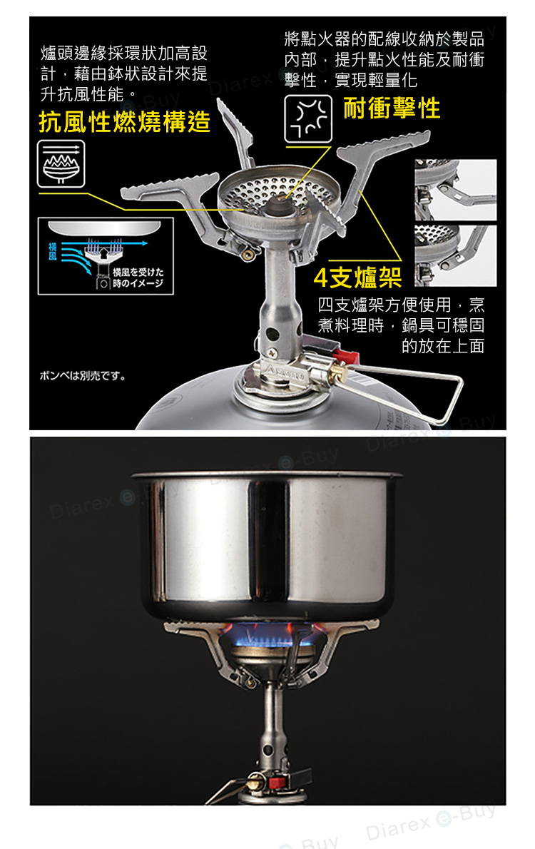 隱藏式耐衝擊性點火器