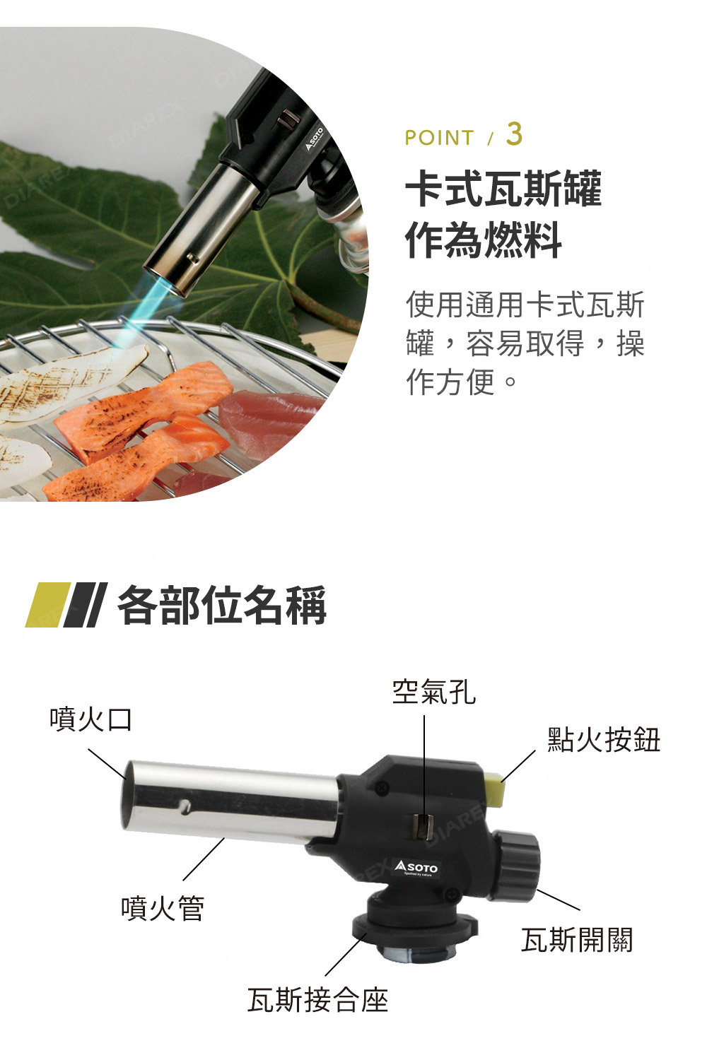 溫度可達1300℃集中強火