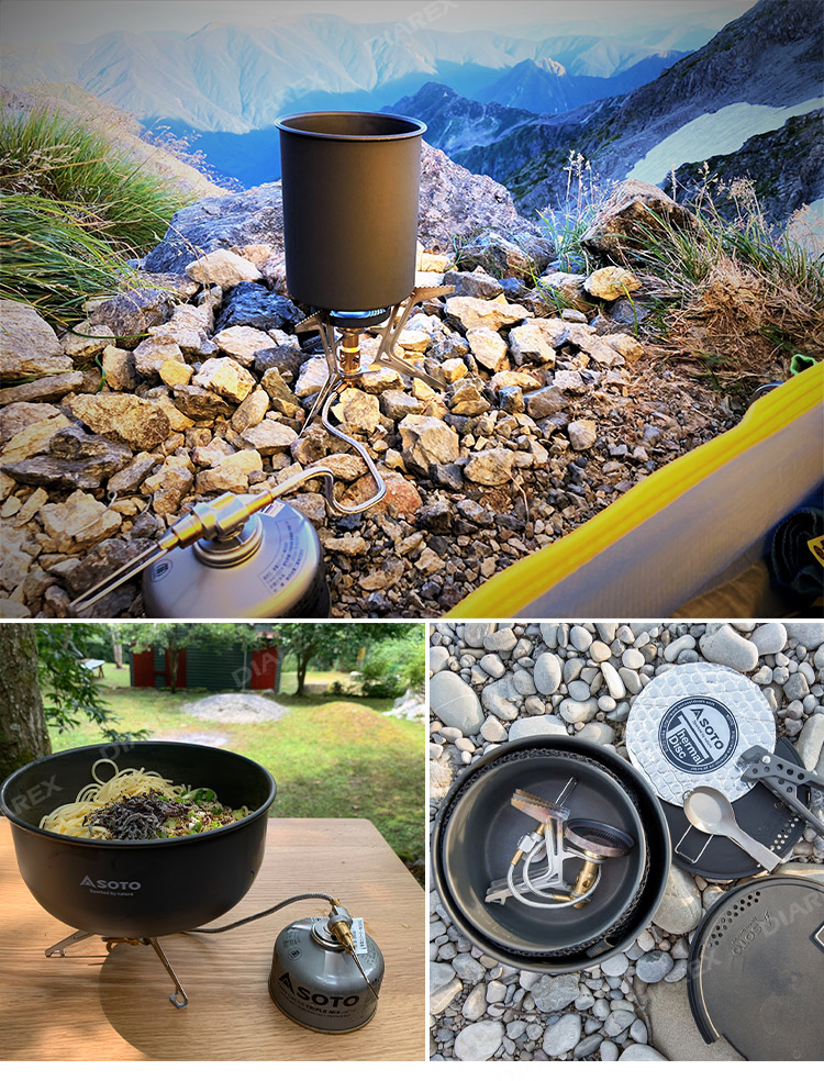 約300個分焰孔＋缽狀型設計爐頭，抗風性極佳