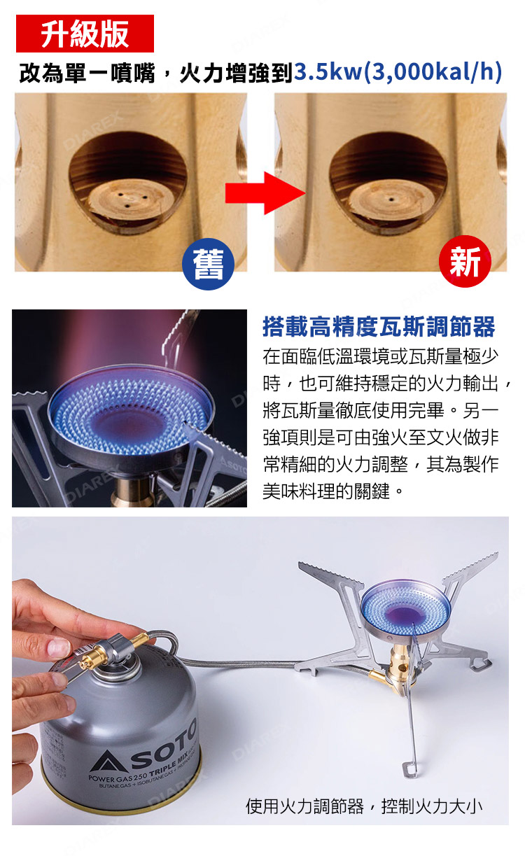 爐腳底部特殊設計，不平整地面也適用