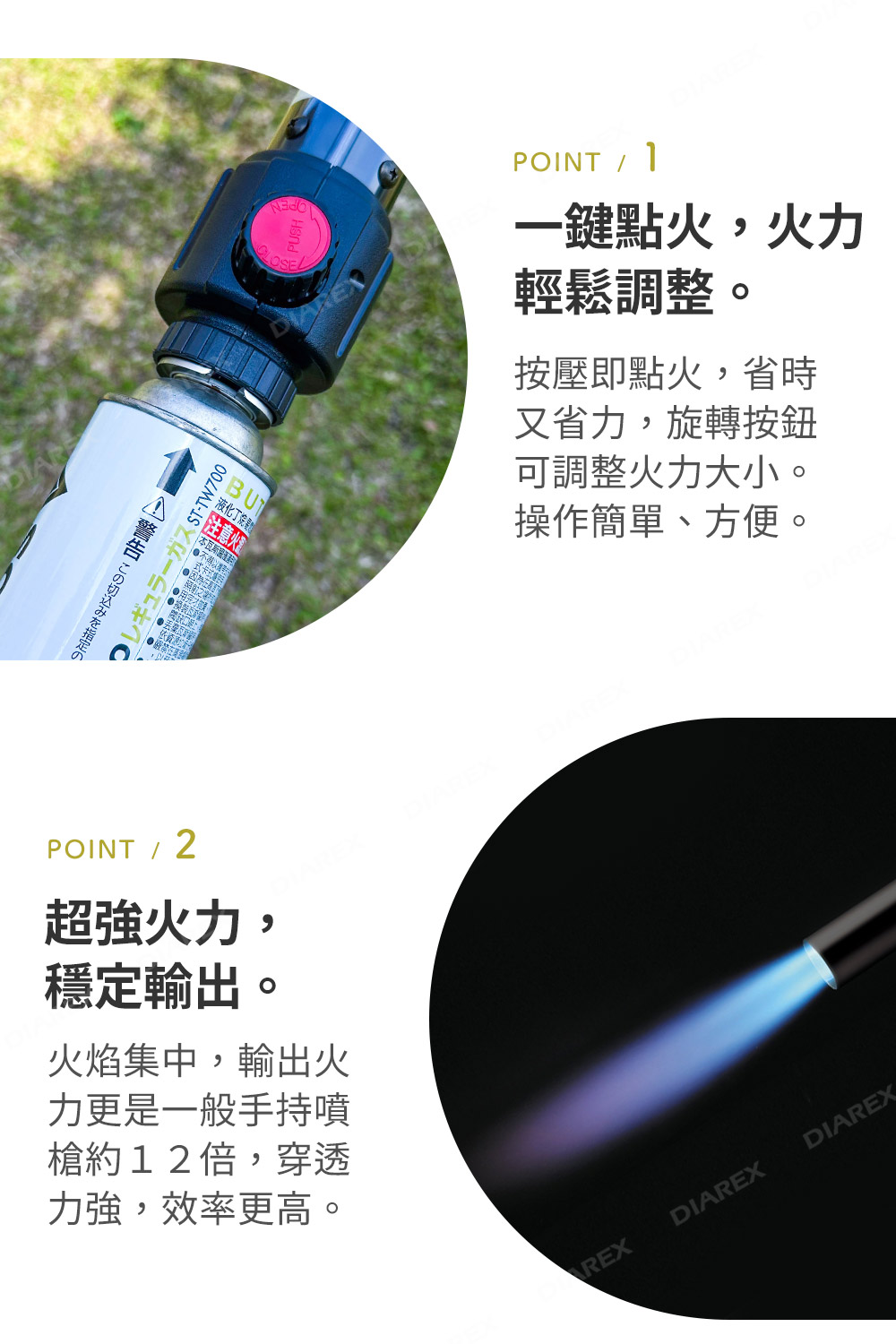 穩定火力輸出，手持噴槍的12倍火力