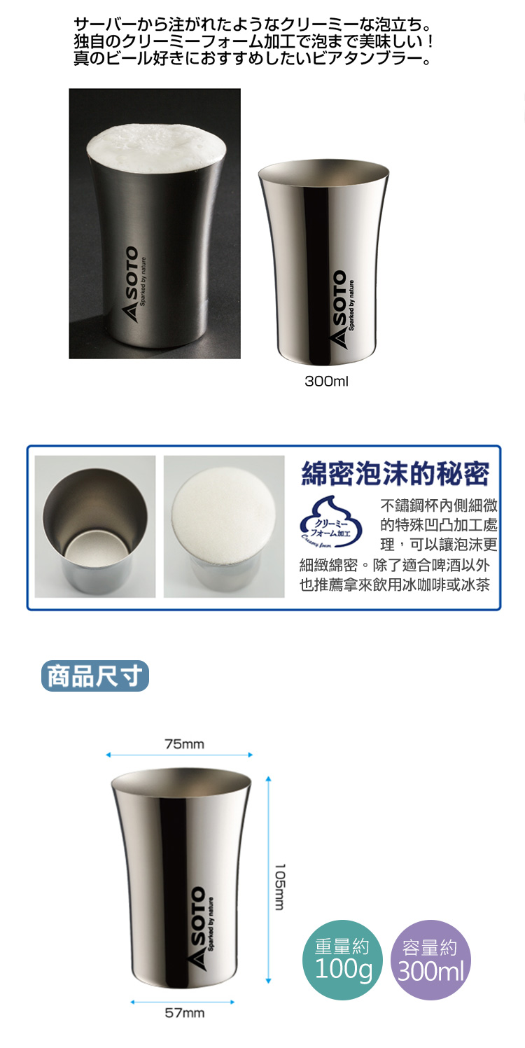 彷彿專業服務生倒啤酒才有的綿密泡泡，沒想到連泡沫也可以這麼美味，推薦飲用冰啤酒、冰咖啡、冰茶